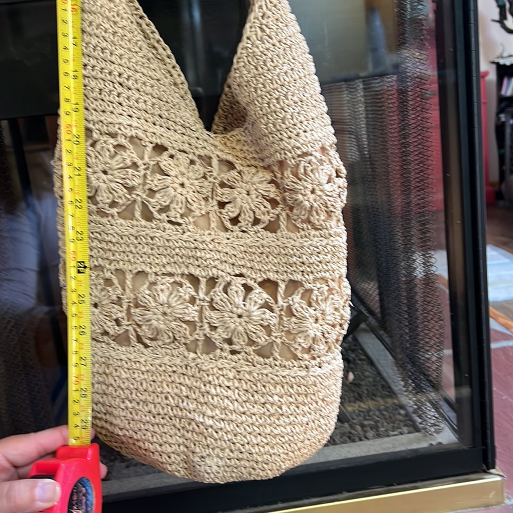 Crochet look hobo crossbody bag unbranded - Picture 11 of 14